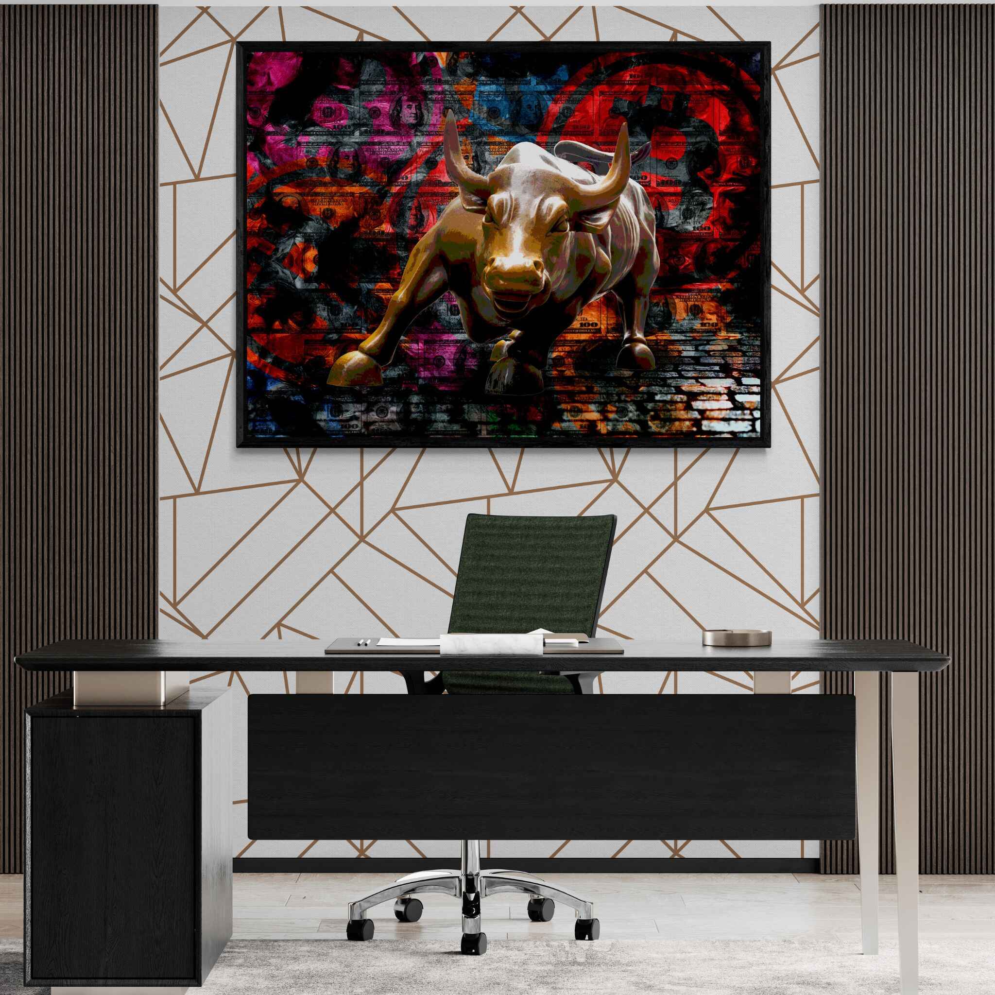 "BITCOIN DOLLAR BULL" - Art For Everyone