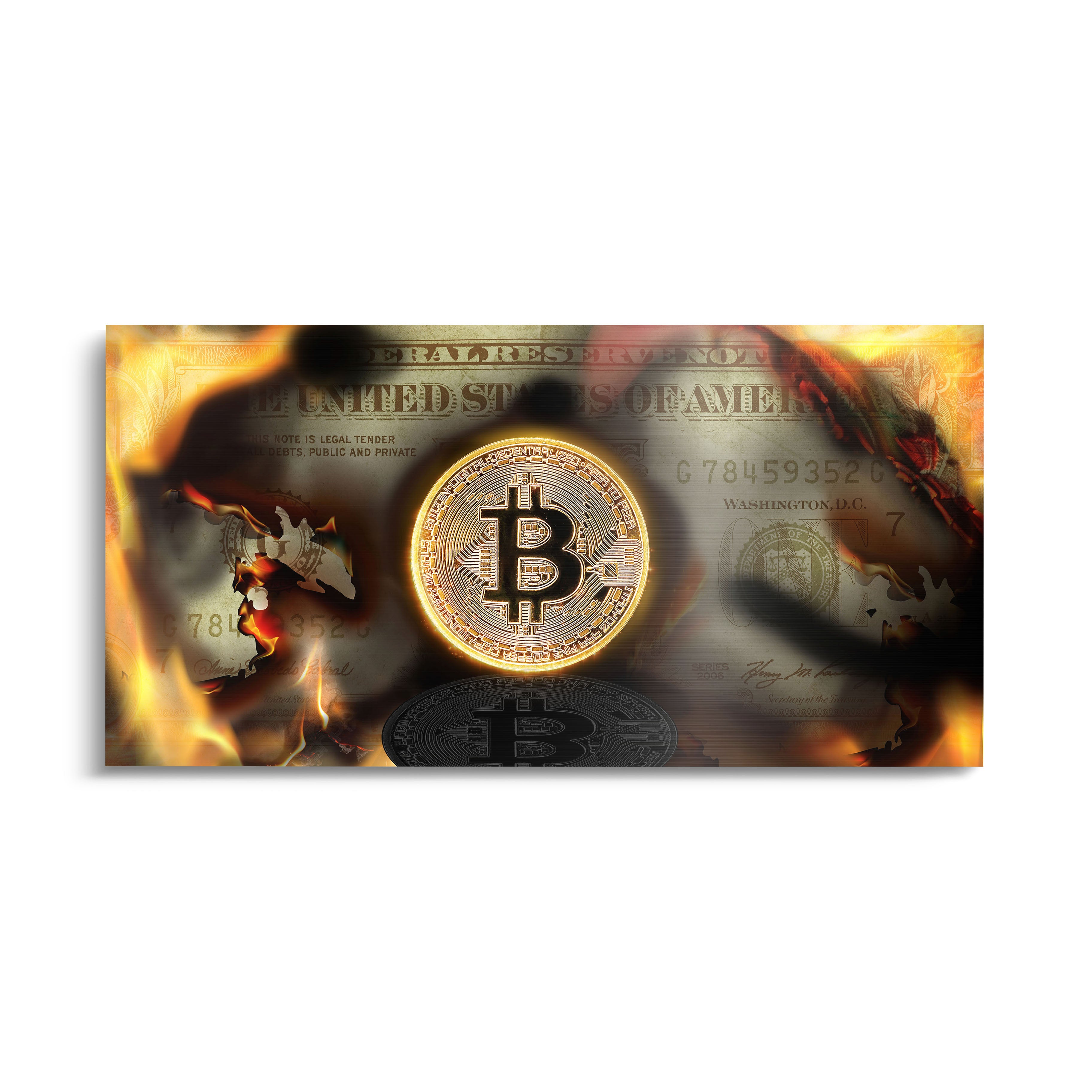 "BURNING BITCOIN"