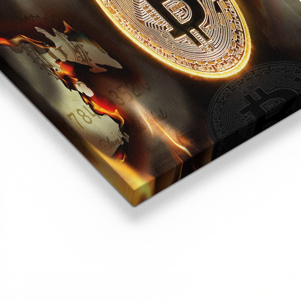 "BURNING BITCOIN"