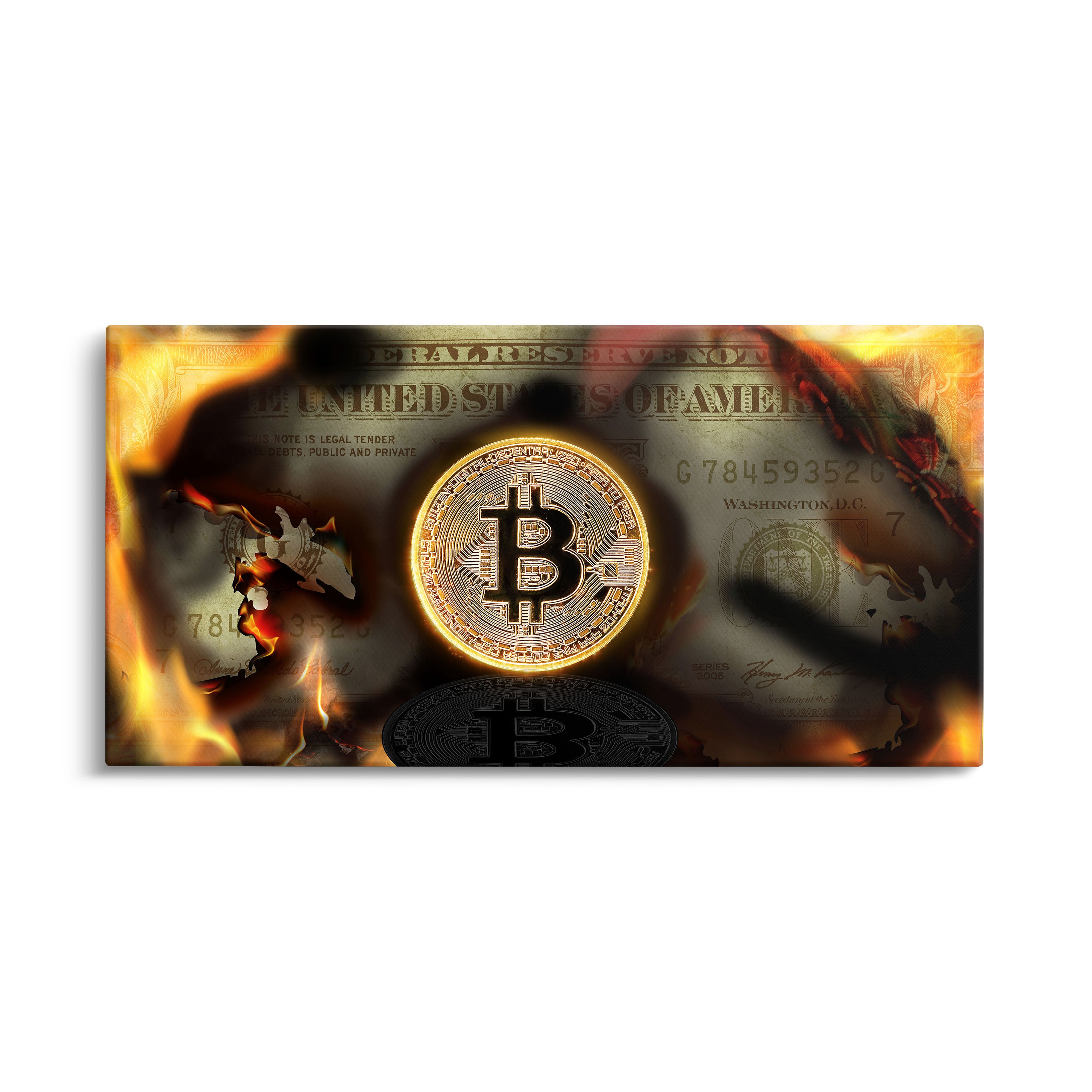 "BURNING BITCOIN"