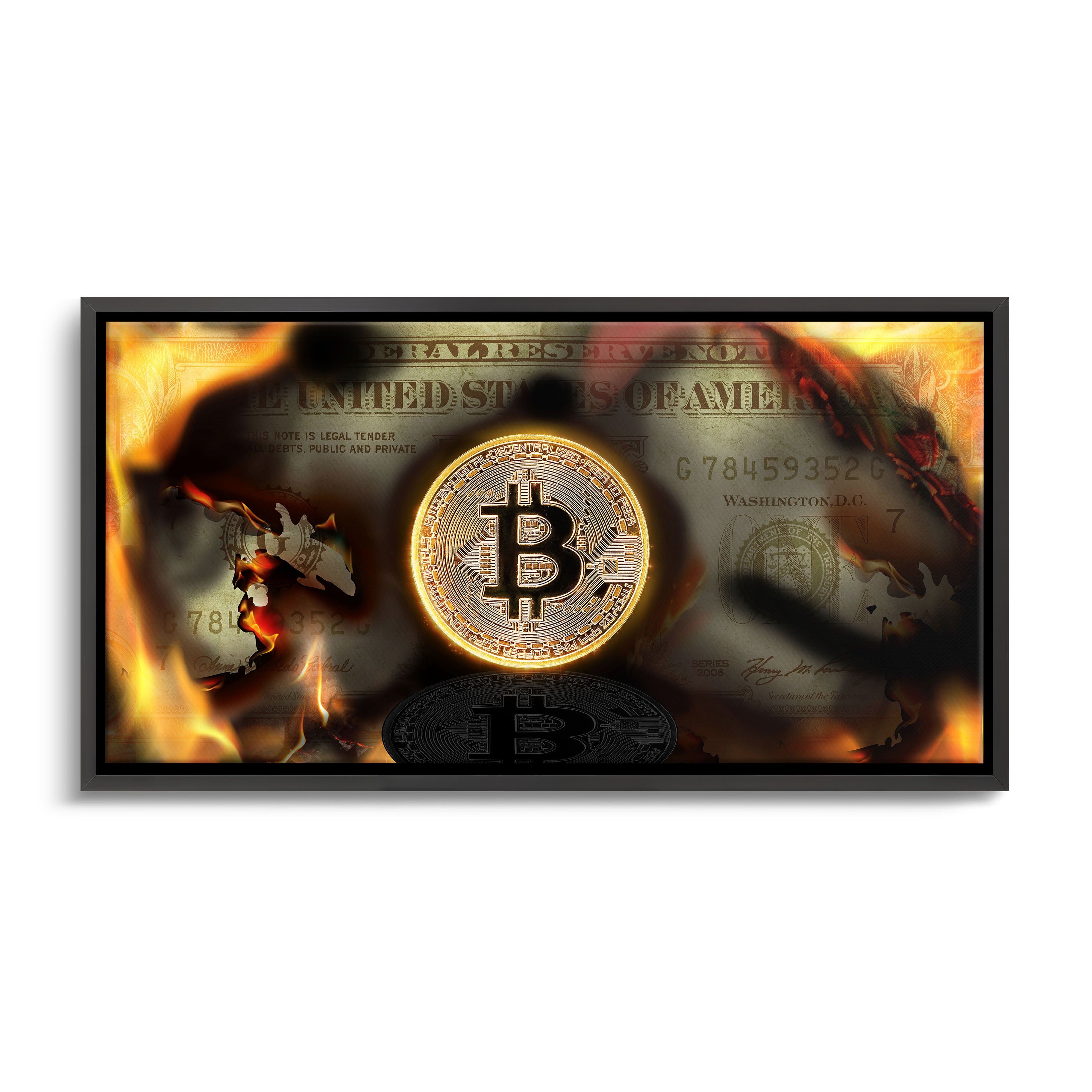 "BURNING BITCOIN"