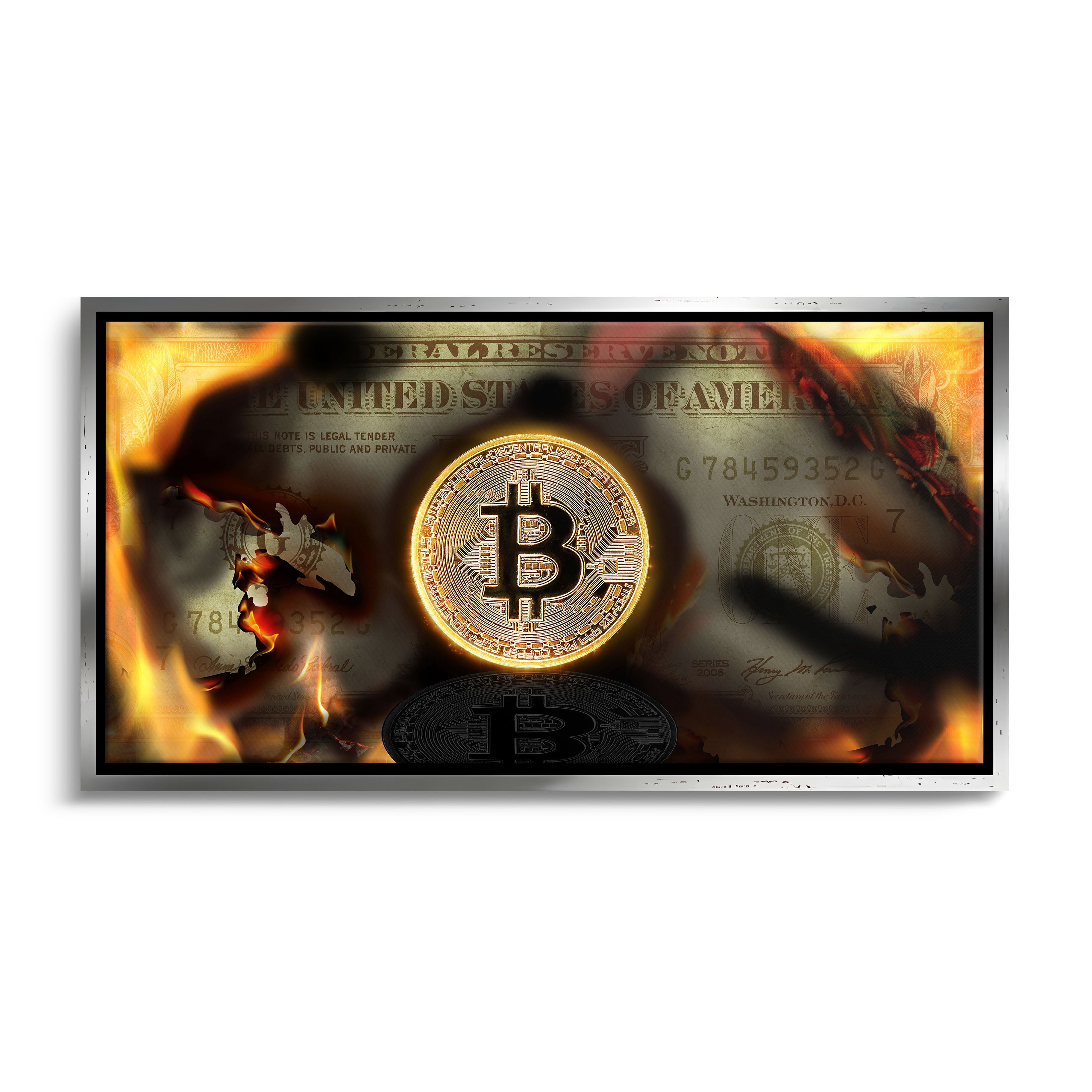 "BURNING BITCOIN"