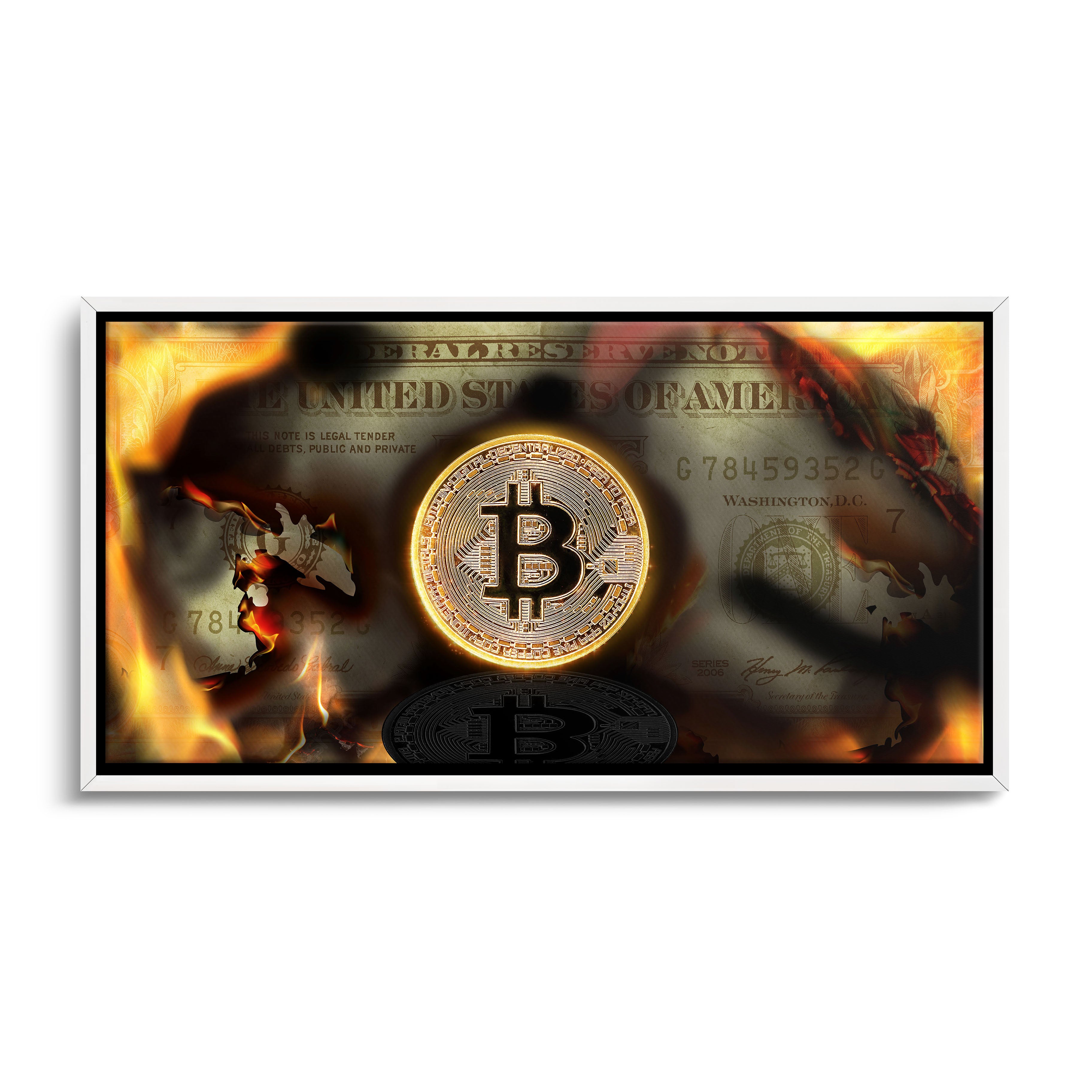 "BURNING BITCOIN"