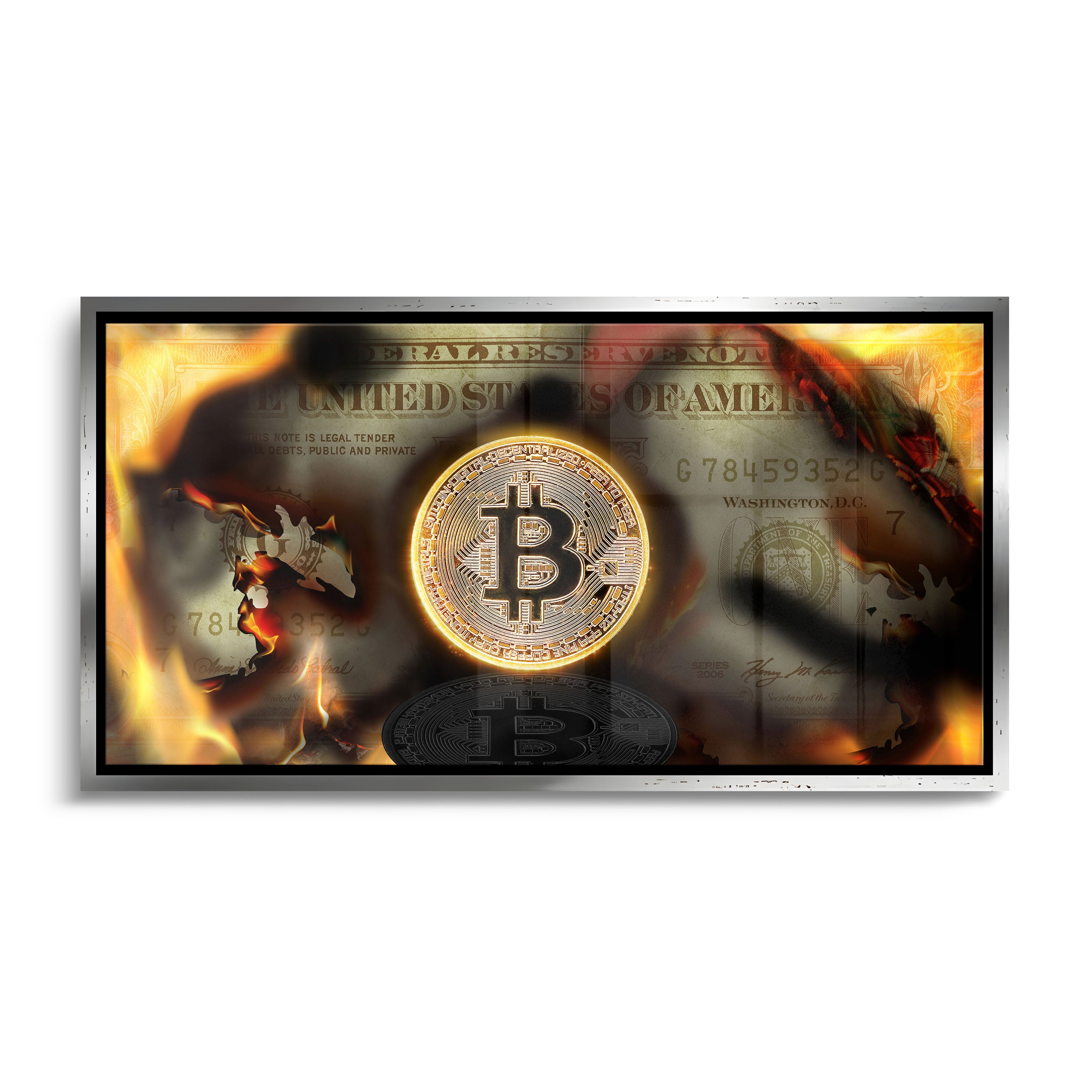 "BURNING BITCOIN"