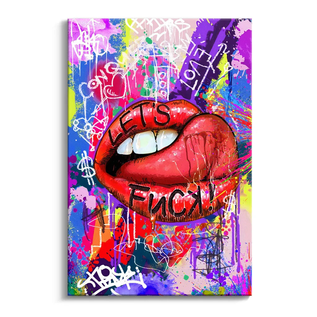 Canvarisma - "FCK LIPS" -  Bild
