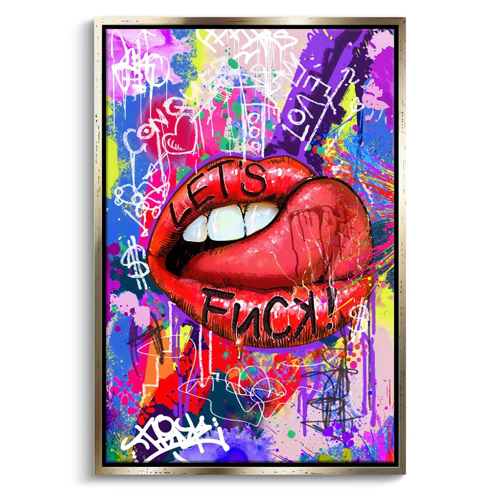 Canvarisma - "FCK LIPS" -  Bild