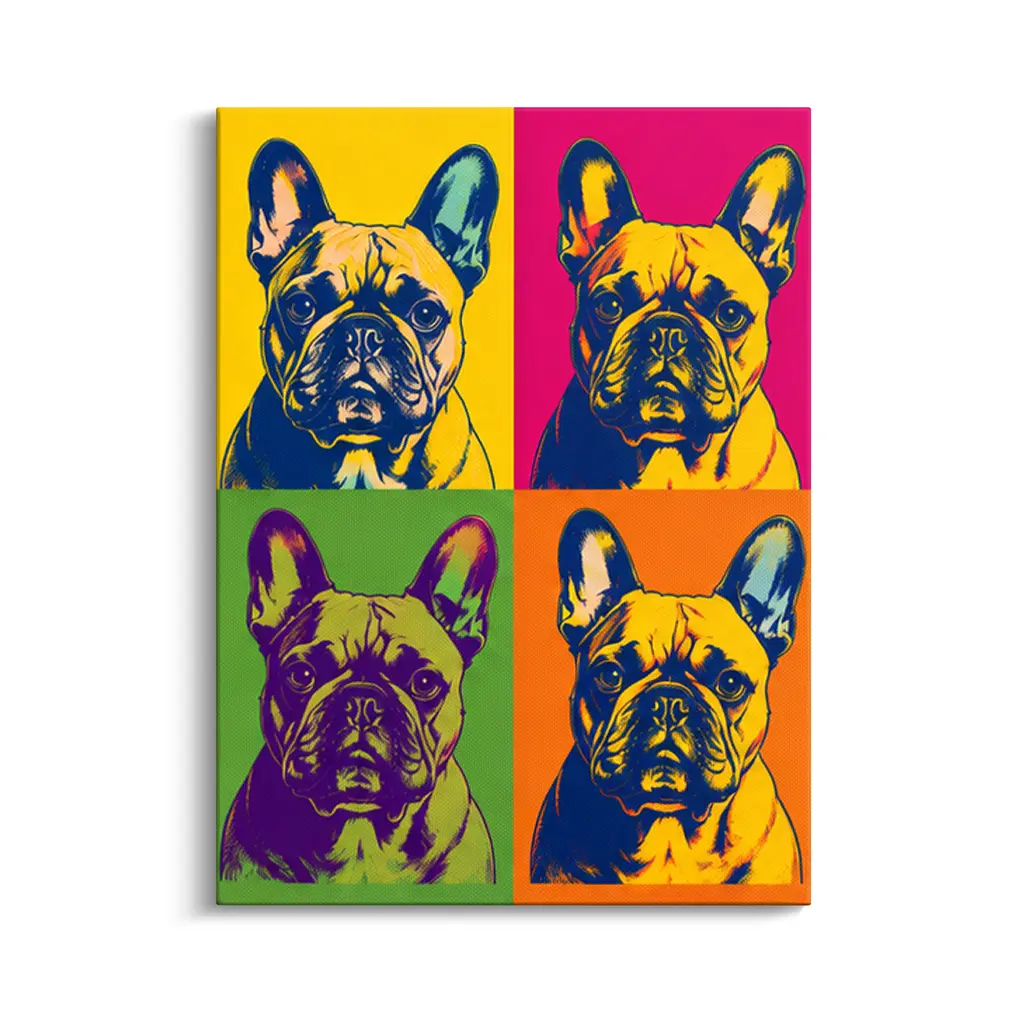 "Mein Haustier als Pop Art Kunstwerk" - Leinwand