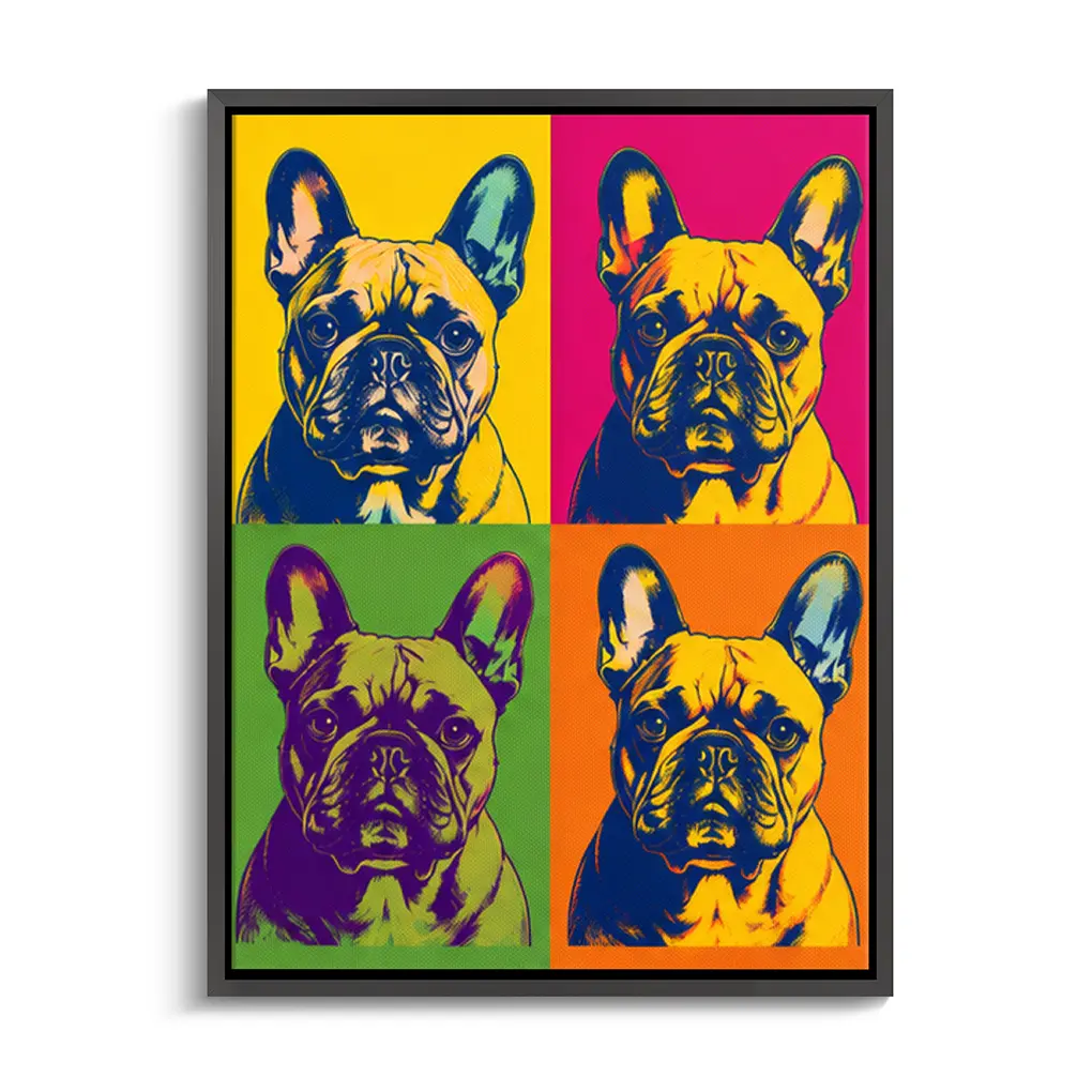 "Mein Haustier als Pop Art Kunstwerk" - Leinwand
