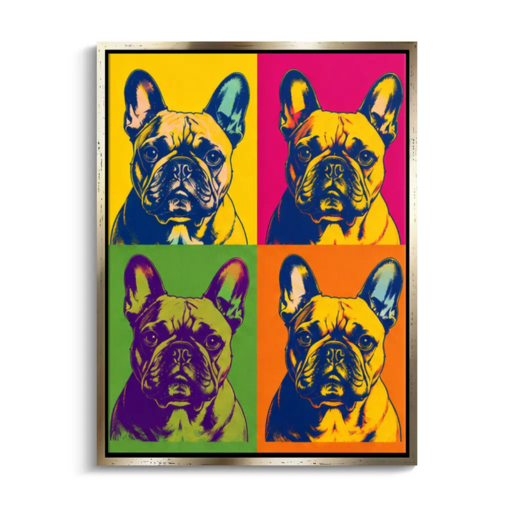 "Mein Haustier als Pop Art Kunstwerk" - Leinwand