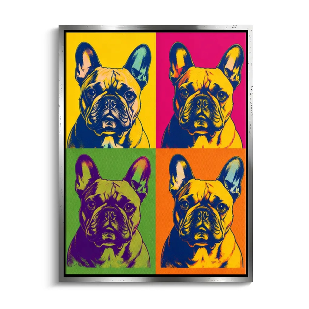 "Mein Haustier als Pop Art Kunstwerk" - Leinwand
