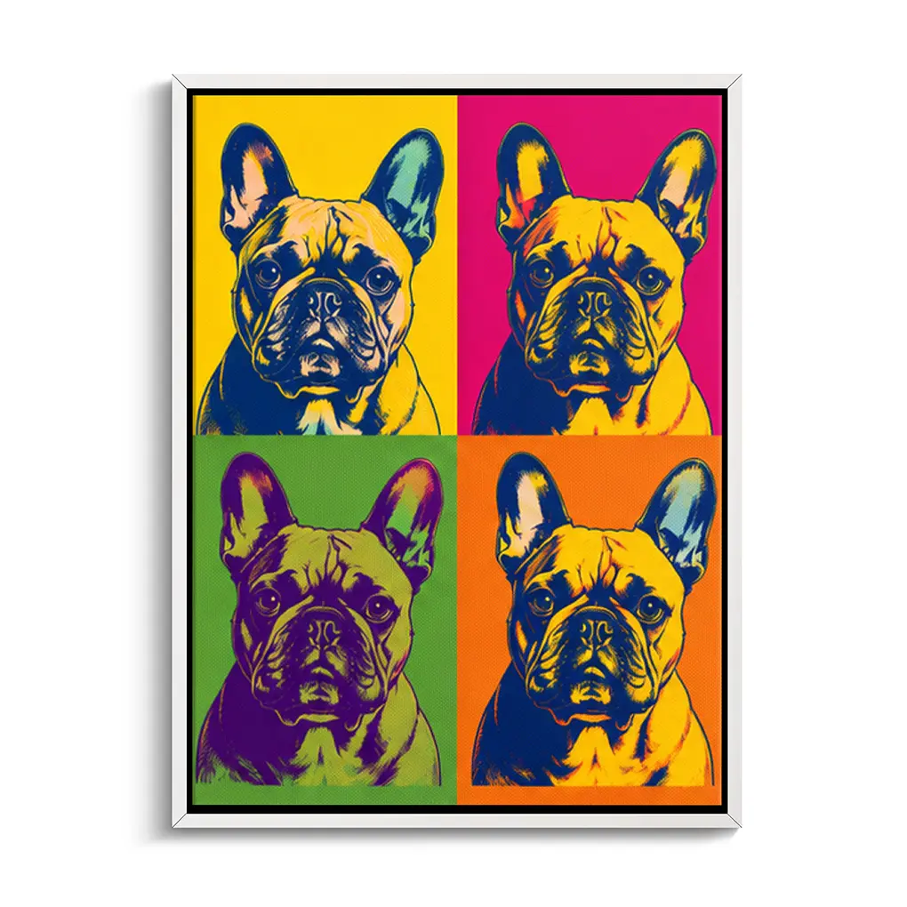 "Mein Haustier als Pop Art Kunstwerk" - Leinwand