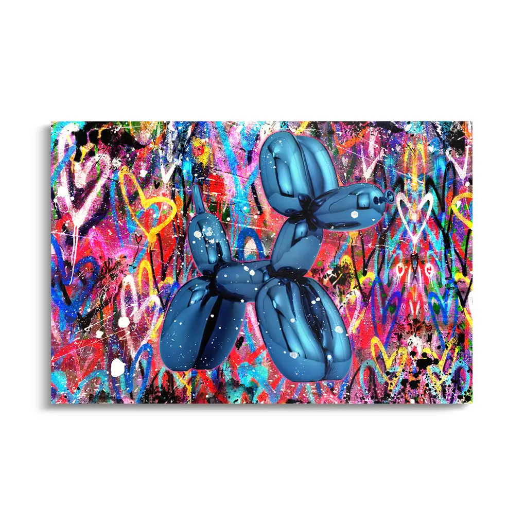 "BLUE GRAFFITI DOG"