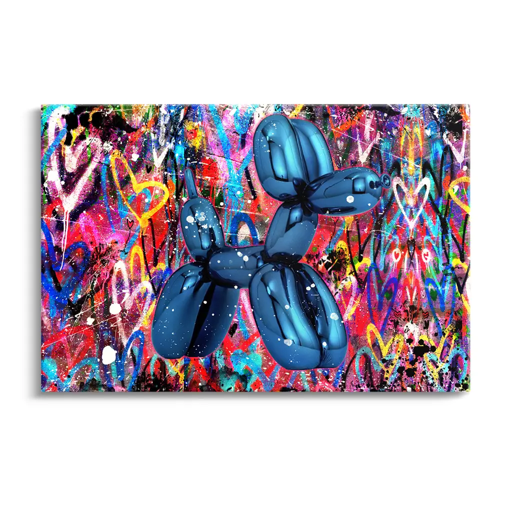 "BLUE GRAFFITI DOG"
