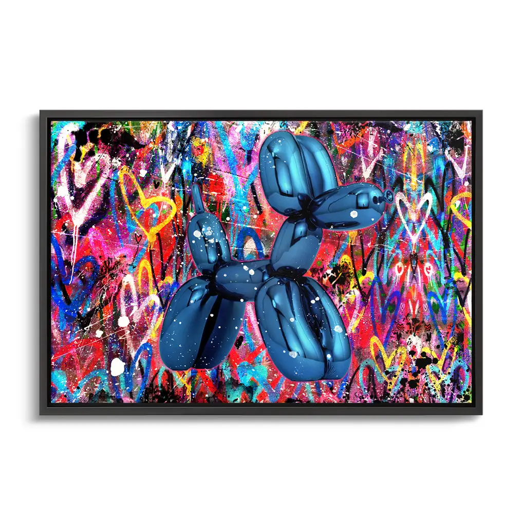 "BLUE GRAFFITI DOG"
