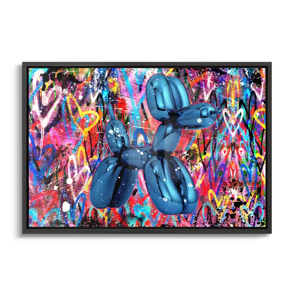 "BLUE GRAFFITI DOG"