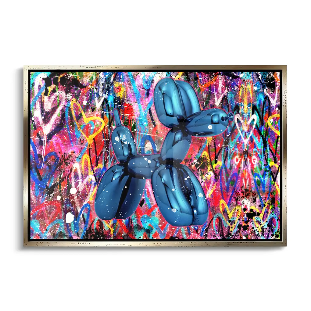 "BLUE GRAFFITI DOG"