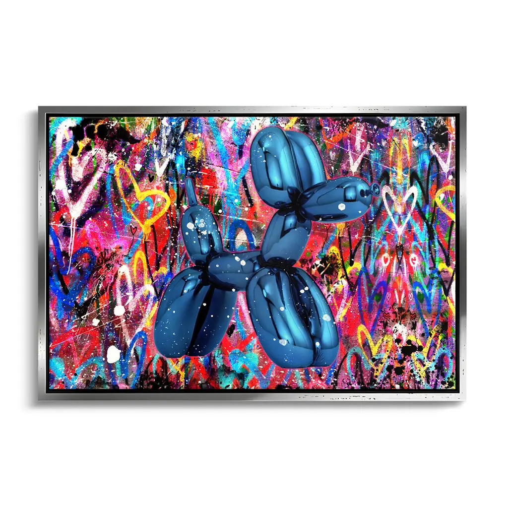 "BLUE GRAFFITI DOG"