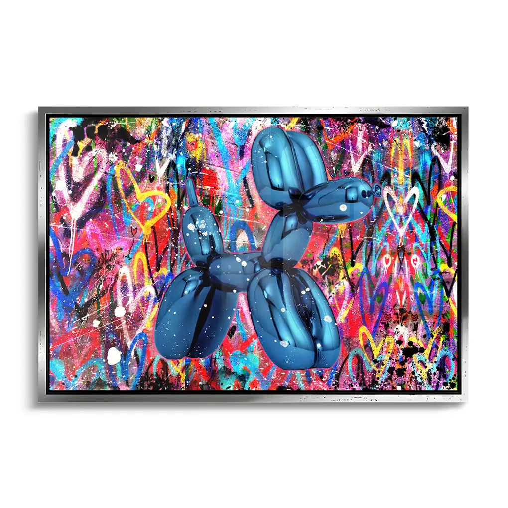"BLUE GRAFFITI DOG"