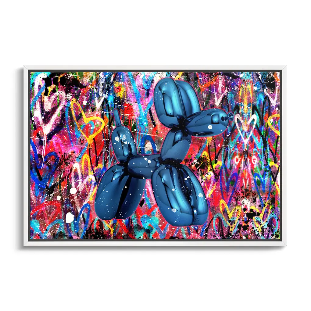 "BLUE GRAFFITI DOG"