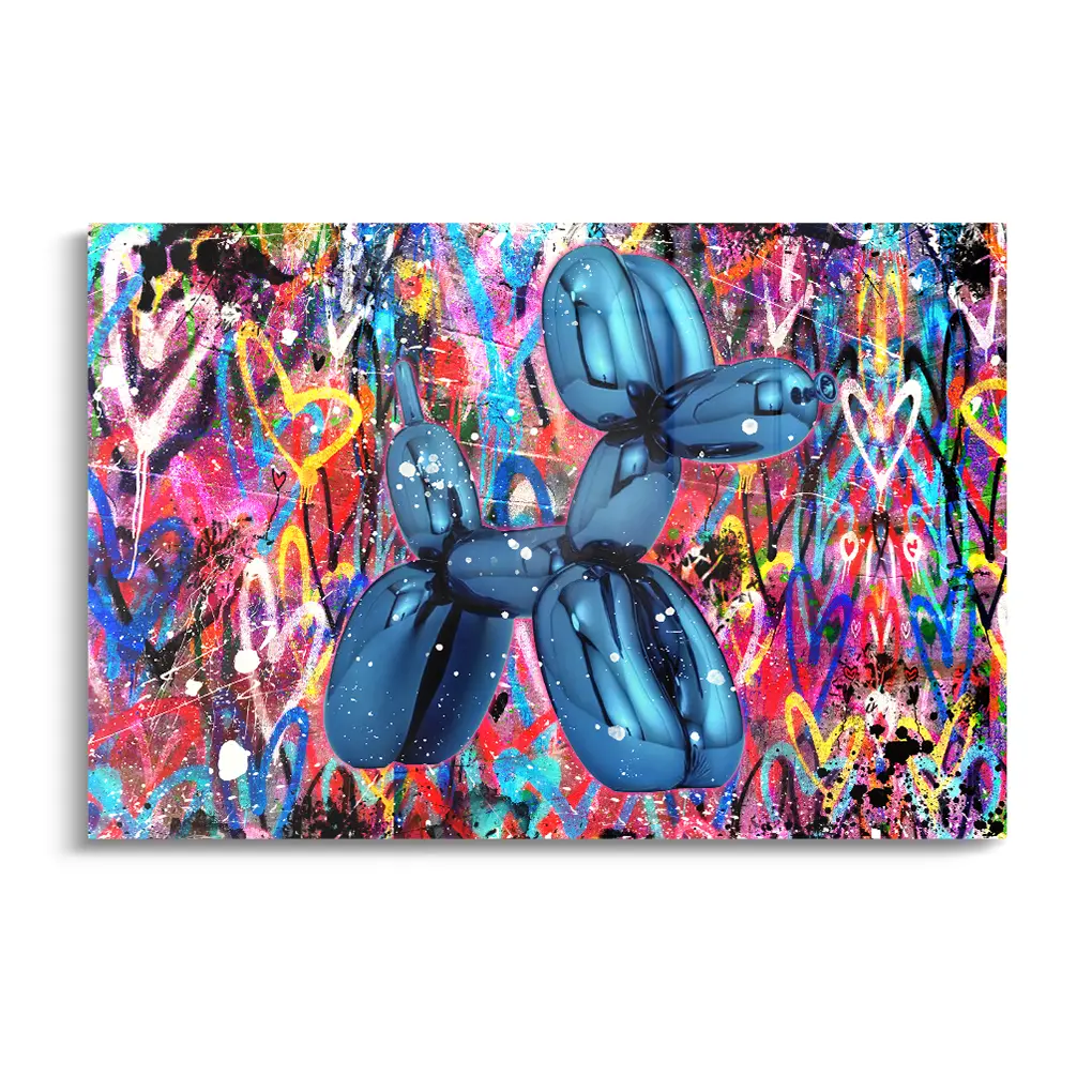 "BLUE GRAFFITI DOG"
