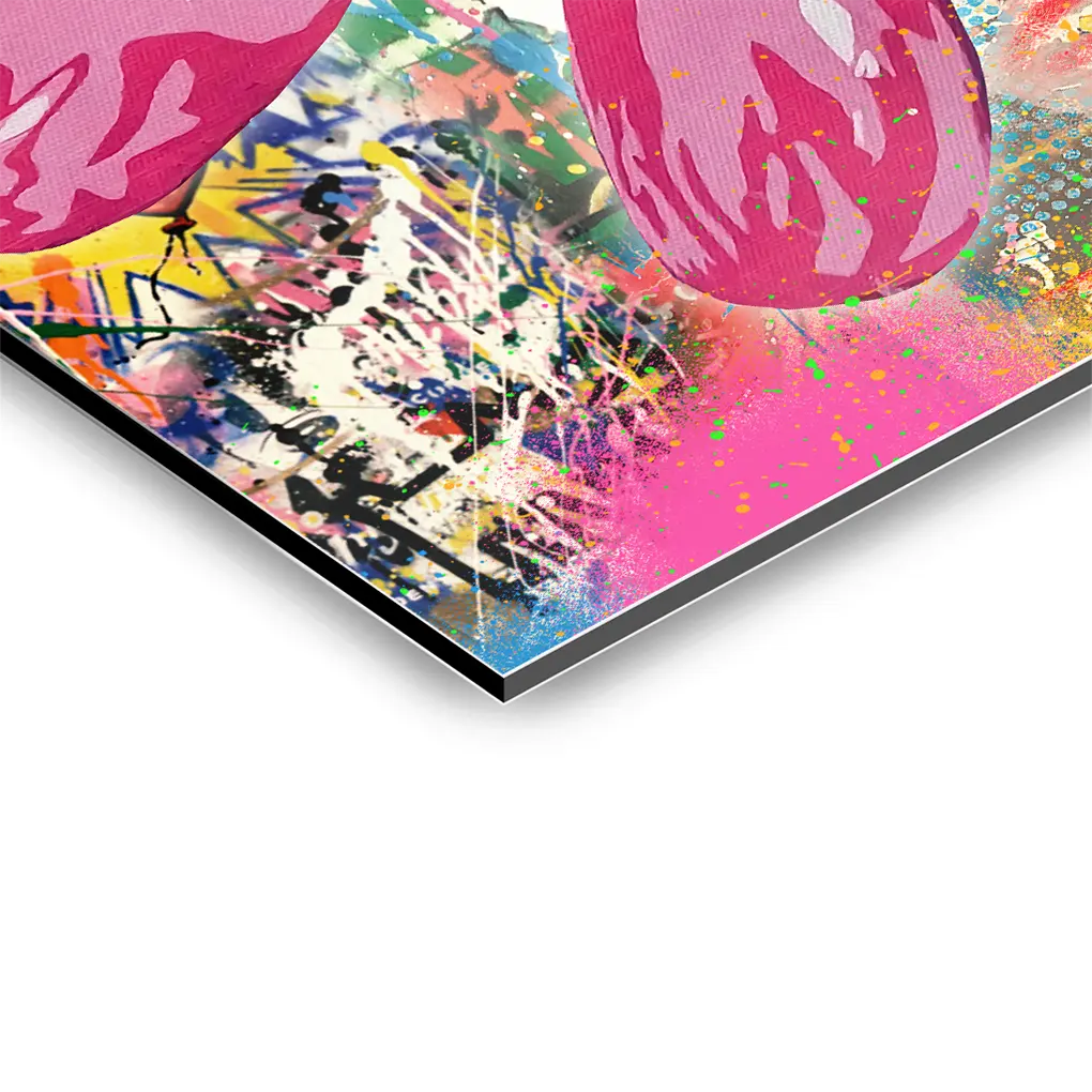 "PINK POP ART DOG"