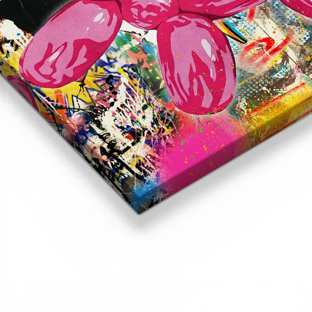 "PINK POP ART DOG"