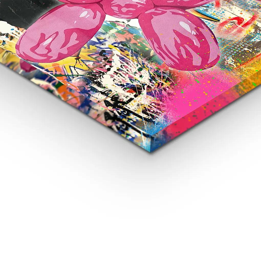 "PINK POP ART DOG"