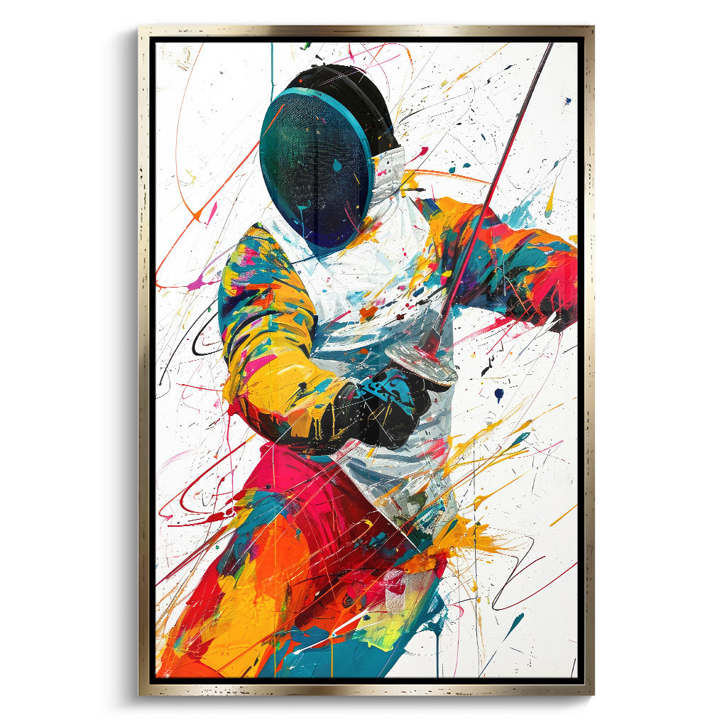 "FENCING SPORT ART"