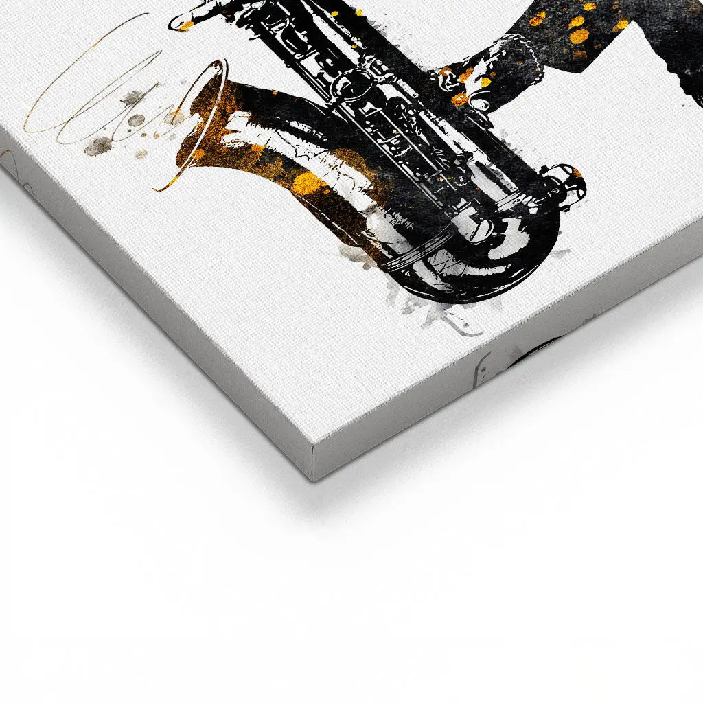 "BLACK AND GOLD SAXOPHONE"