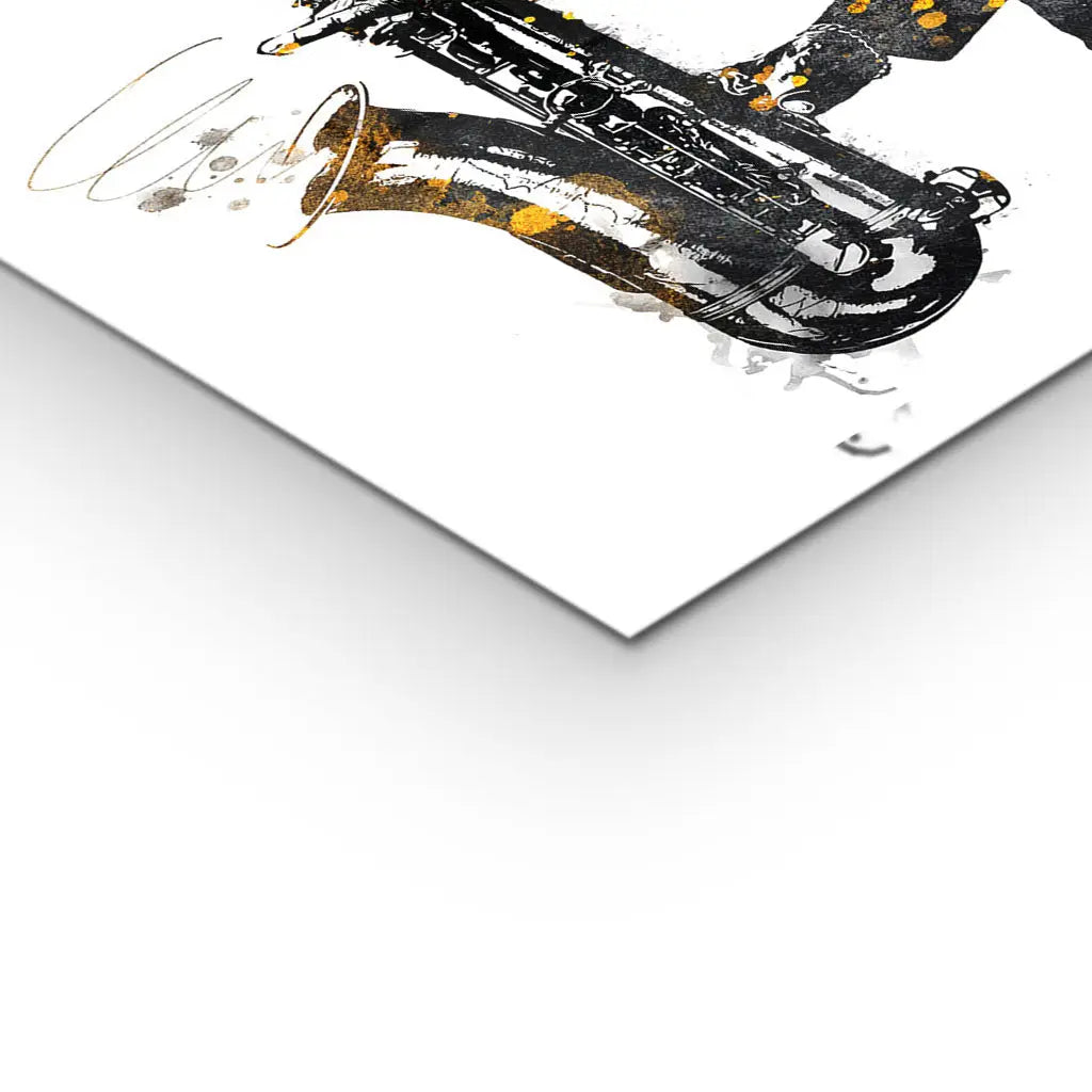 "BLACK AND GOLD SAXOPHONE"