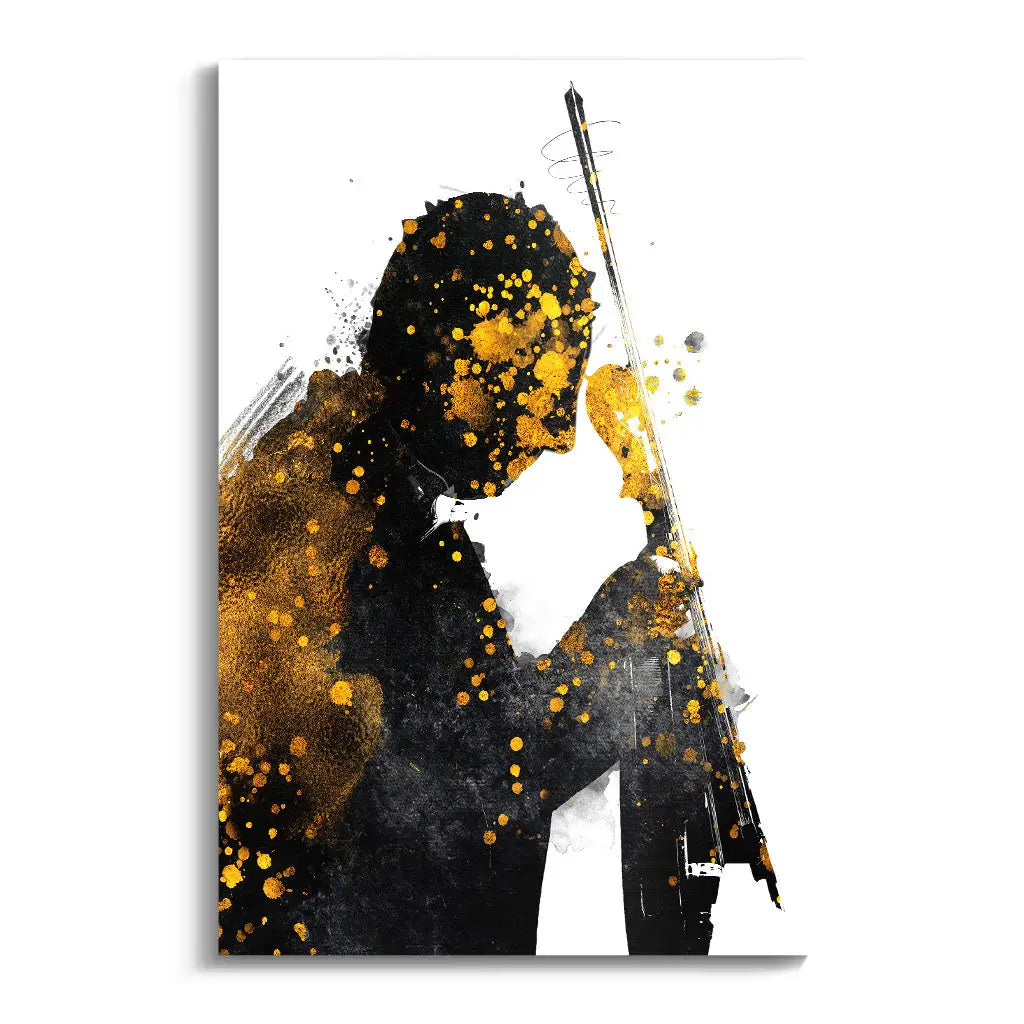 "BLACK AND GOLD VIOLIN"