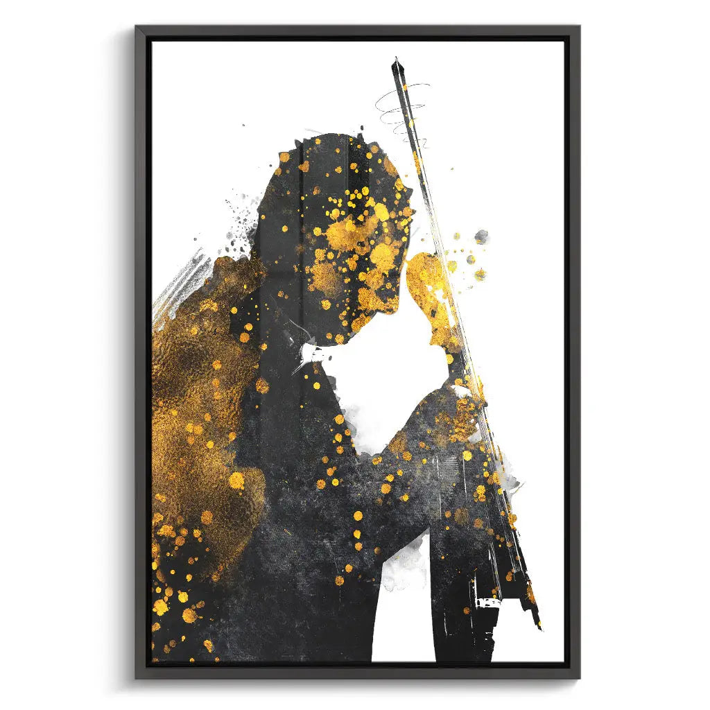 "BLACK AND GOLD VIOLIN"