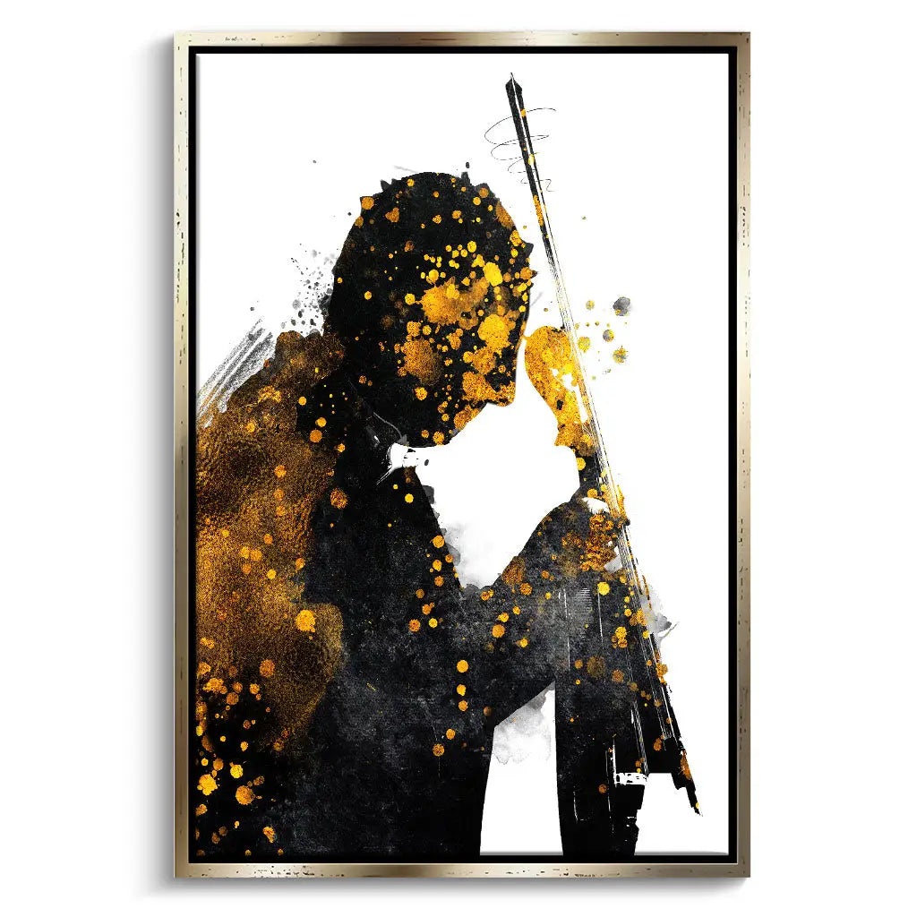 "BLACK AND GOLD VIOLIN"