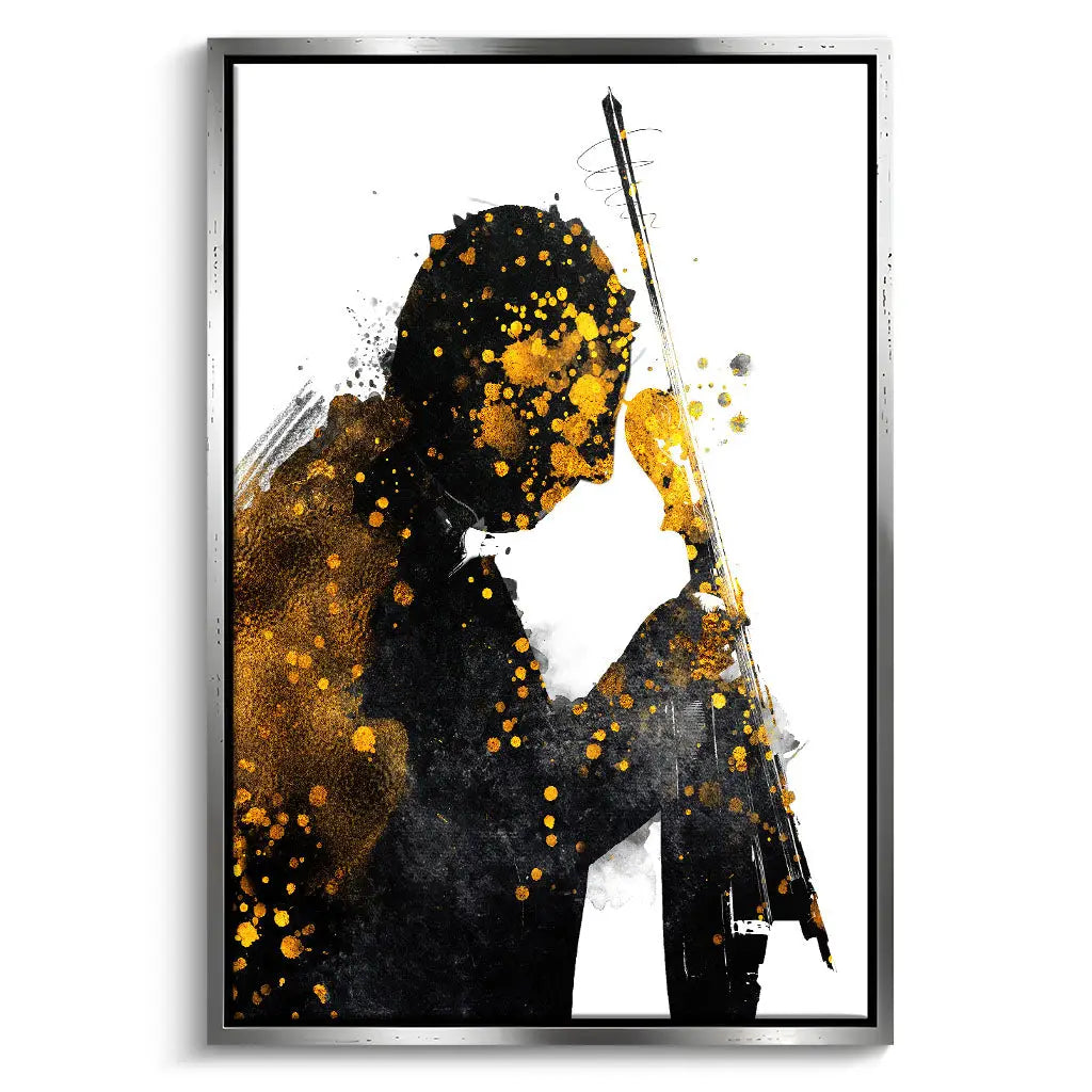 "BLACK AND GOLD VIOLIN"