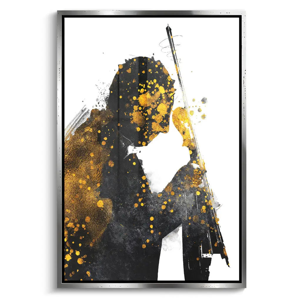 "BLACK AND GOLD VIOLIN"