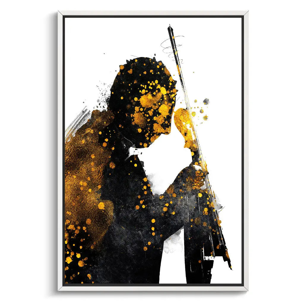 "BLACK AND GOLD VIOLIN"