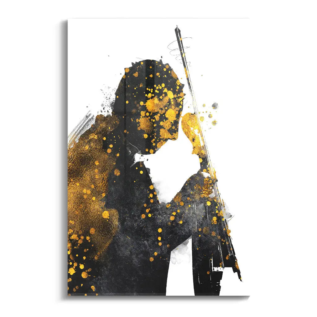 "BLACK AND GOLD VIOLIN"