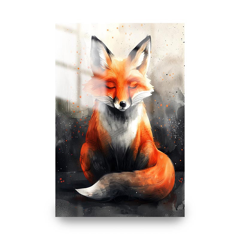 "WATERCOLOR ART FOX"