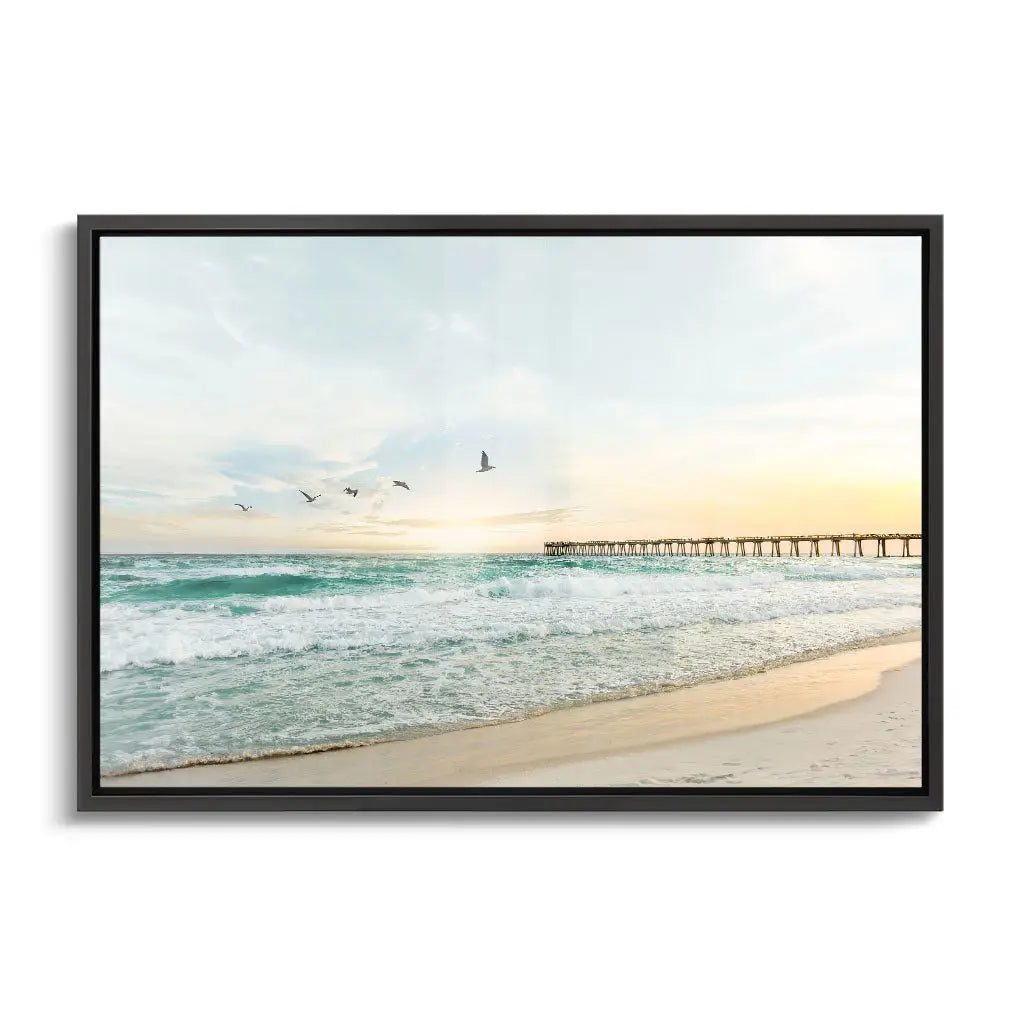 Canvarisma - "BIRDS AT PIER" -  Bild