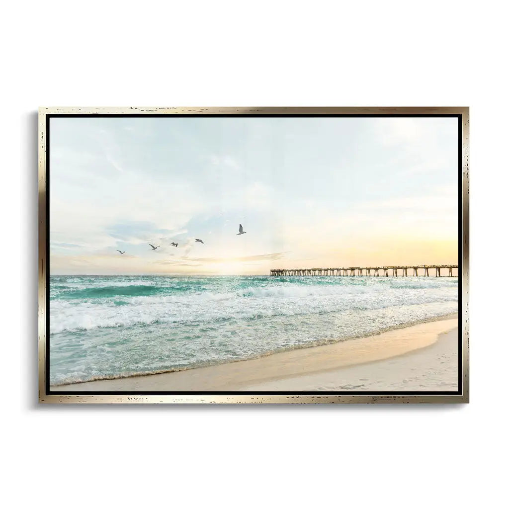 Canvarisma - "BIRDS AT PIER" -  Bild