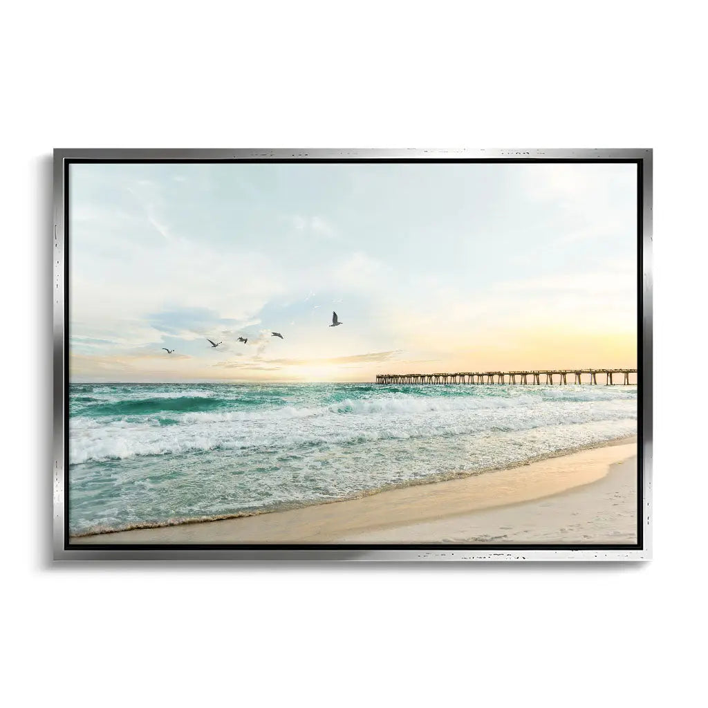 Canvarisma - "BIRDS AT PIER" -  Bild