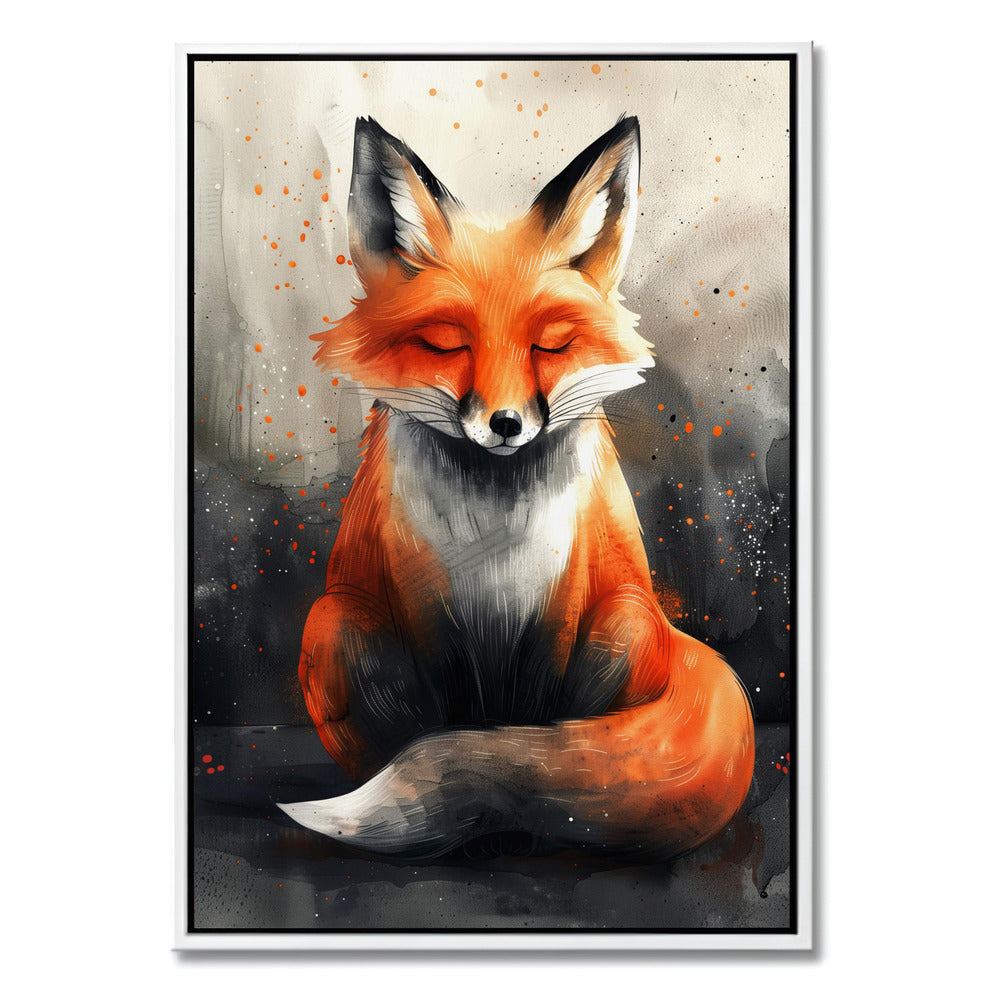 "WATERCOLOR ART FOX"