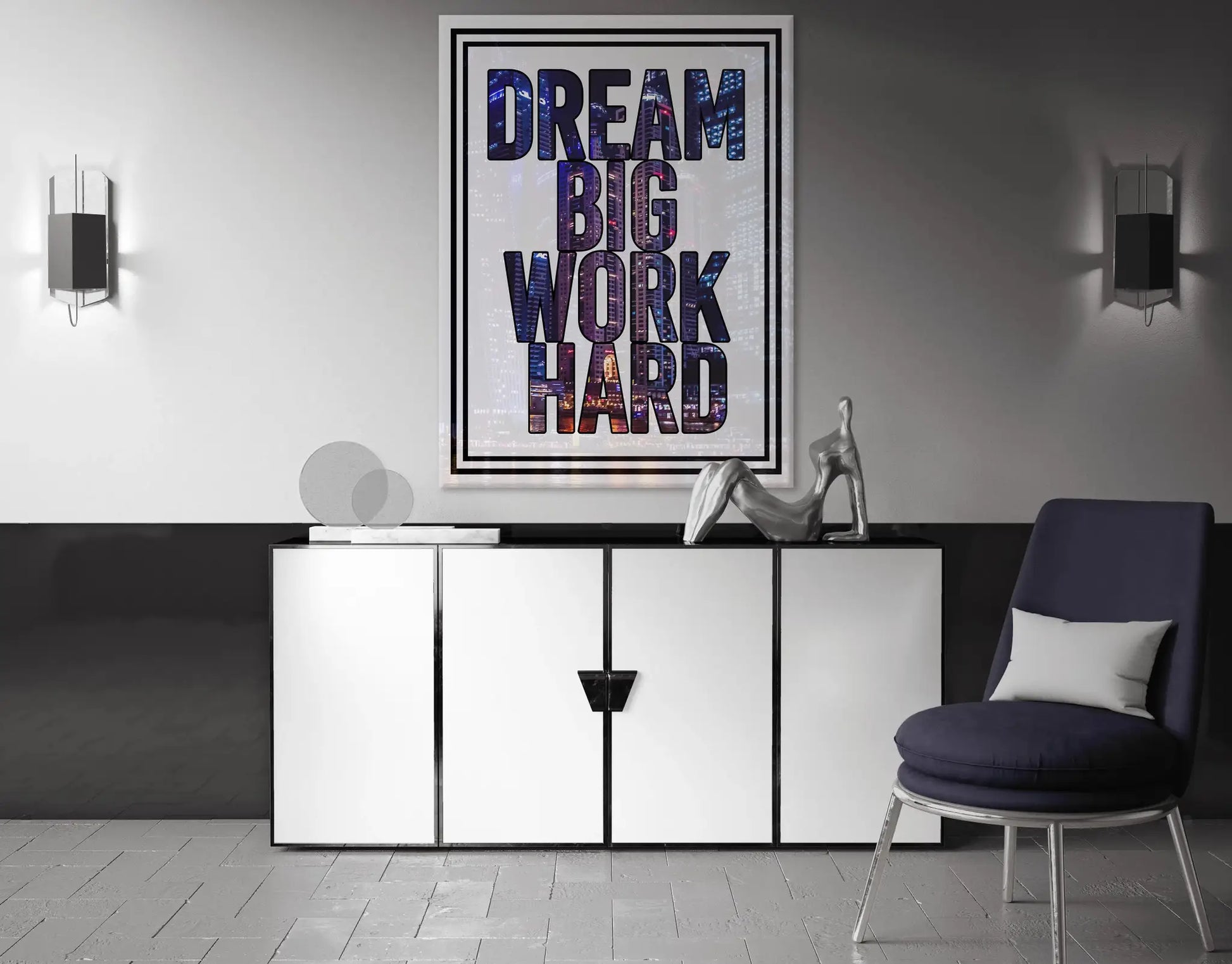 Canvarisma - "DREAM BIG WORK HARD" -  Bild