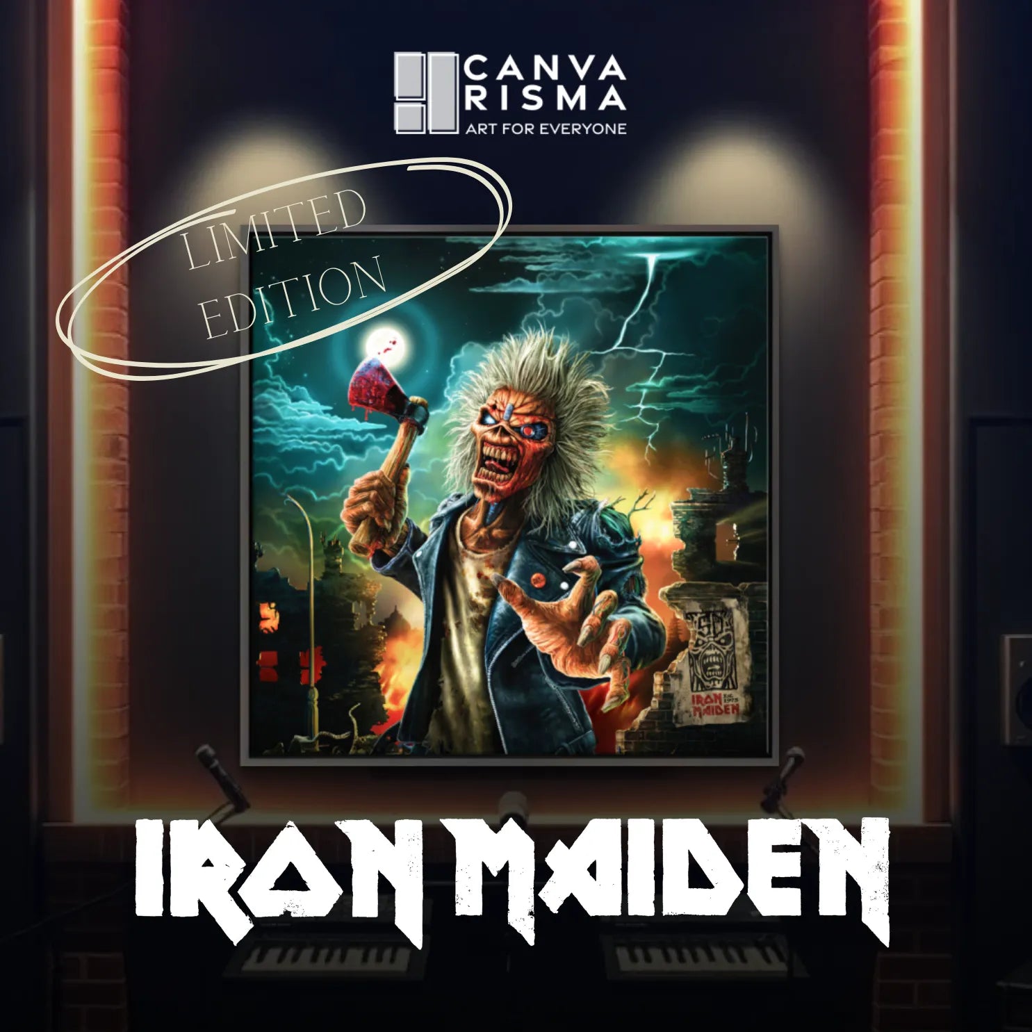 Canvarisma - "IRON MAIDEN - RUN FOR YOUR LIVES" - LIMITED EDITION -  Bild