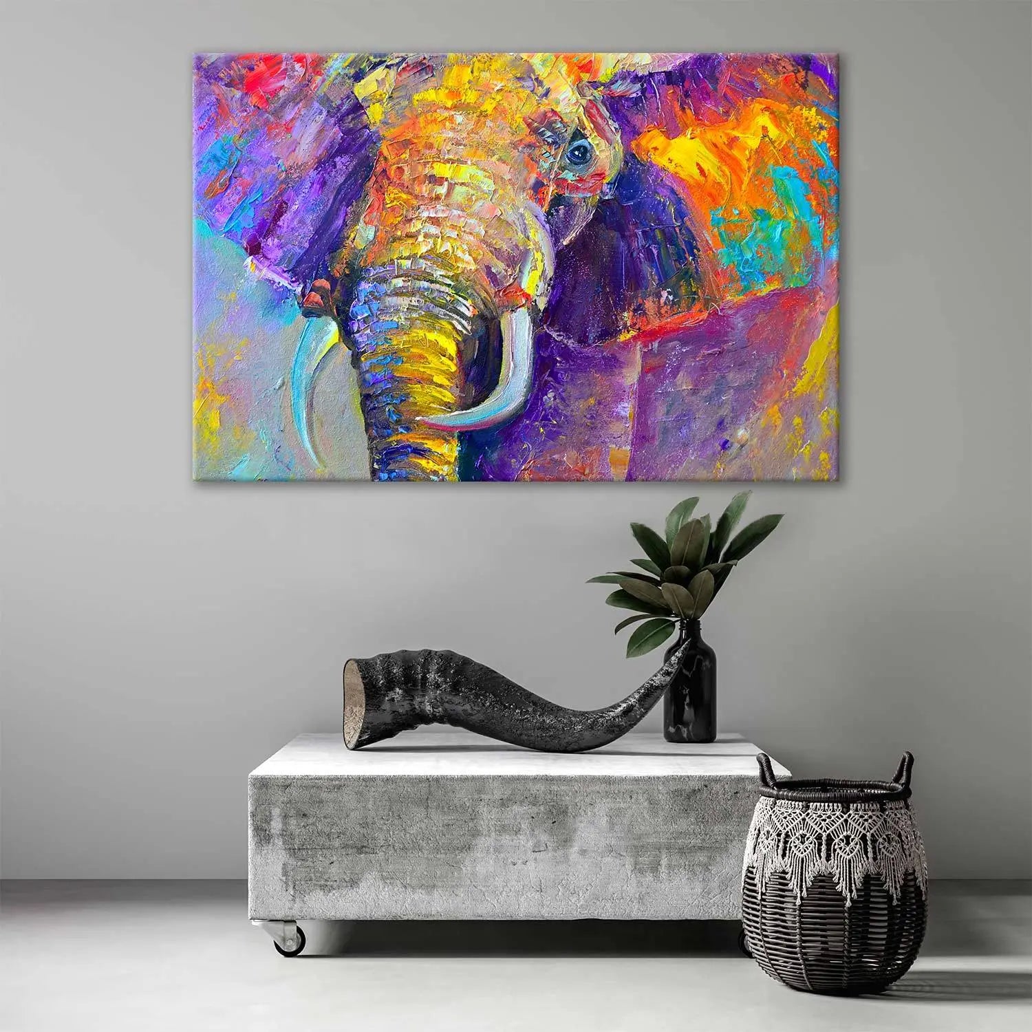 "ABSTRACT ELEPHANT" - Art For Everyone