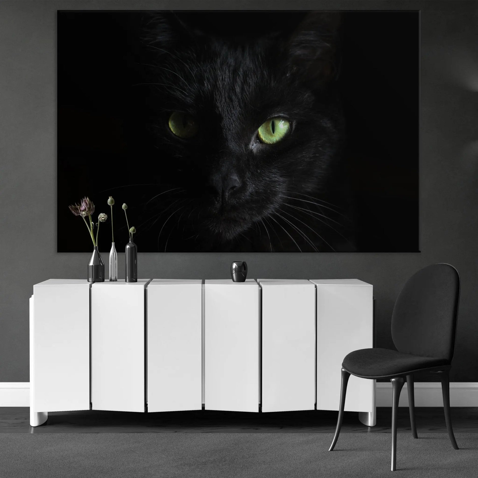 "GREEN EYES CAT" - Art For Everyone