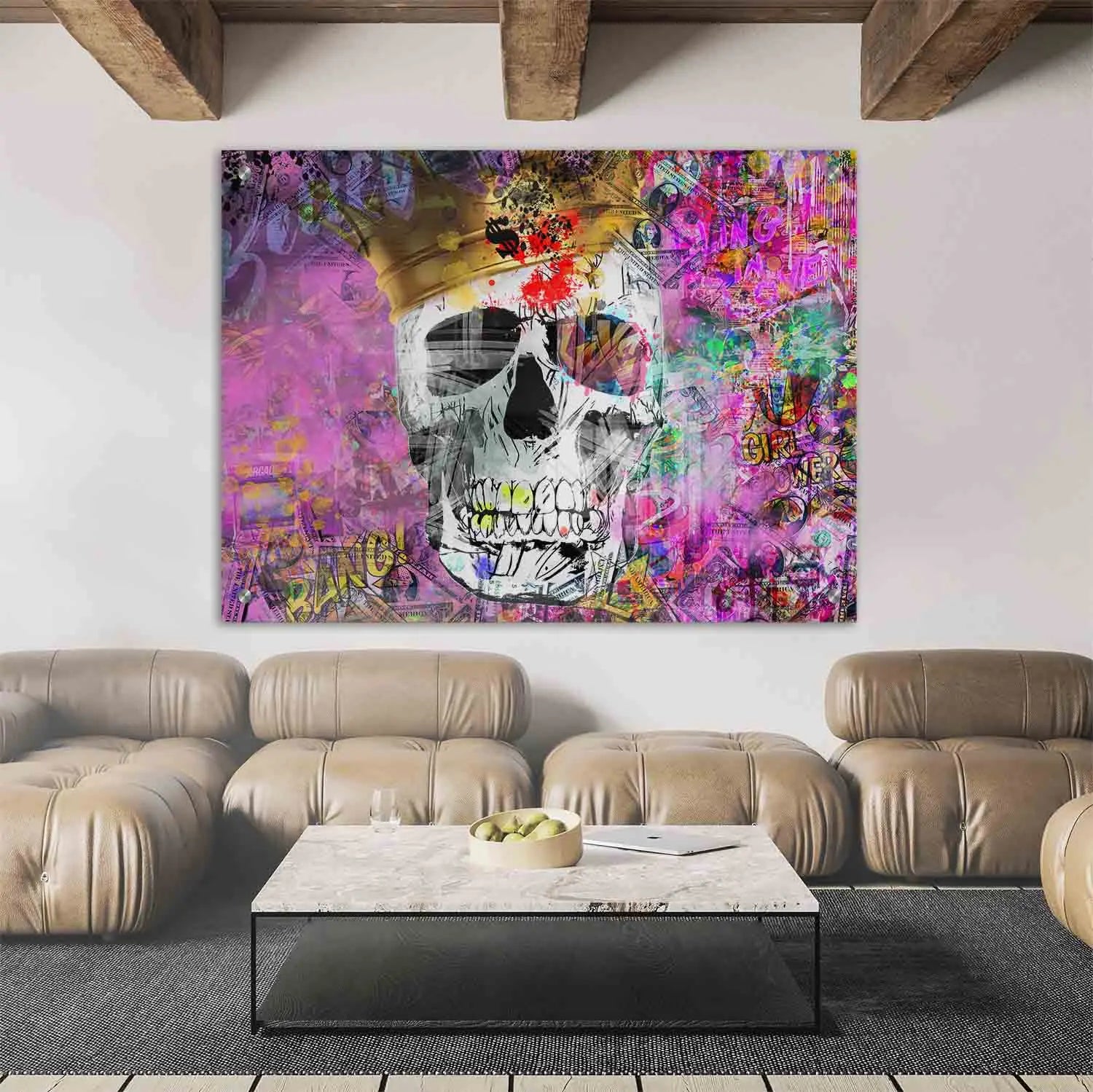 "POP ART SKULL" - Art For Everyone